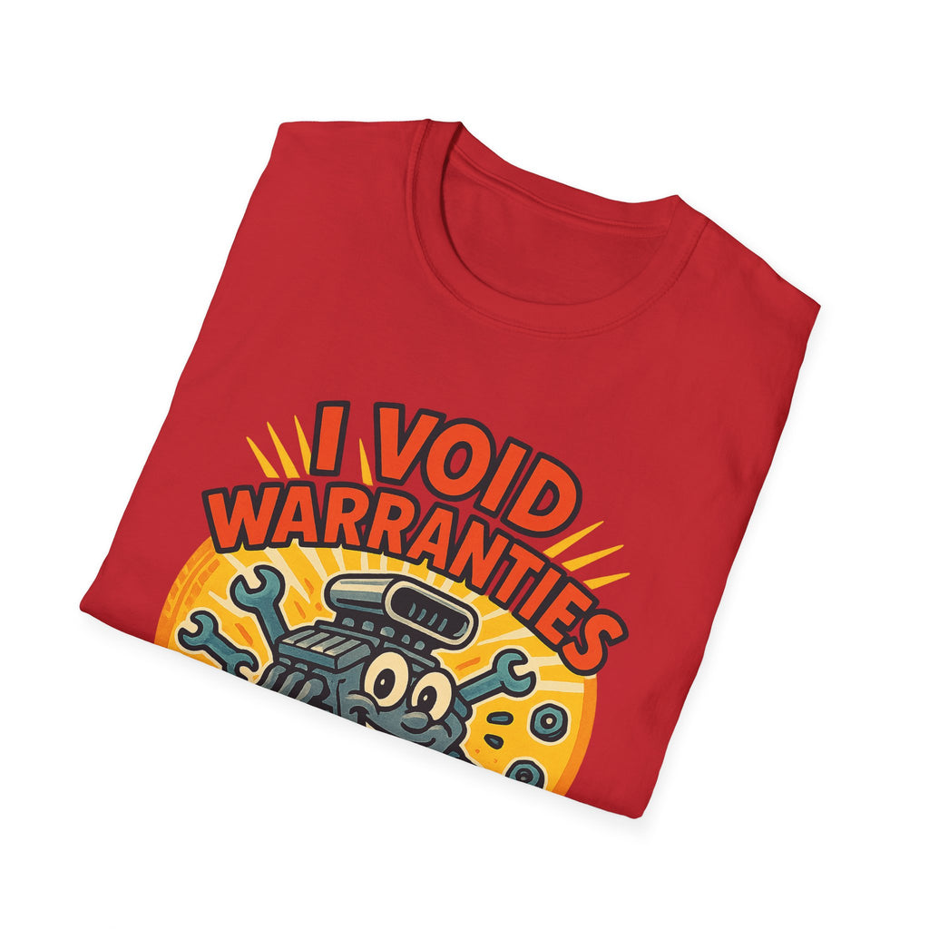 Gift for Car Guy Shirt I Void Warranties Funny Auto Mechanic Tee