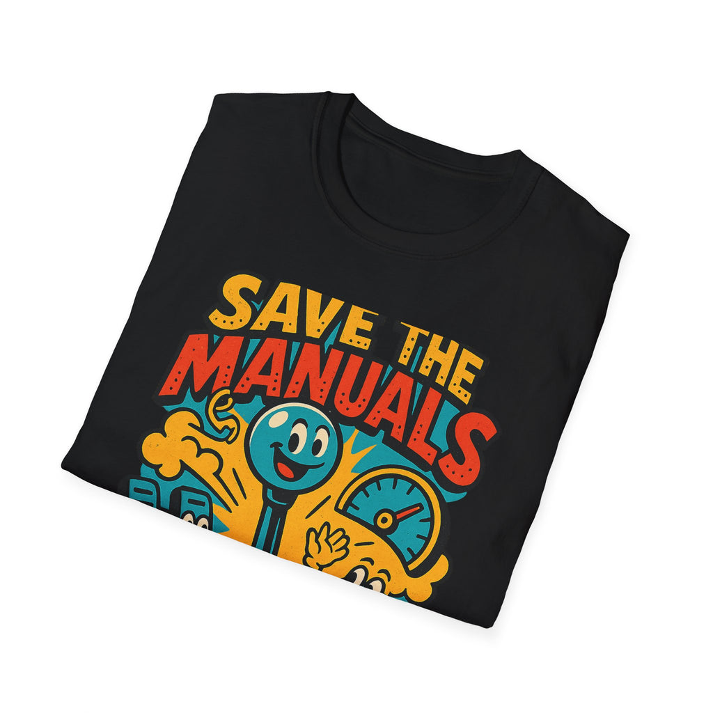 Gift for Car Guy Save the Manuals Shirt Car Enthusiast Tee