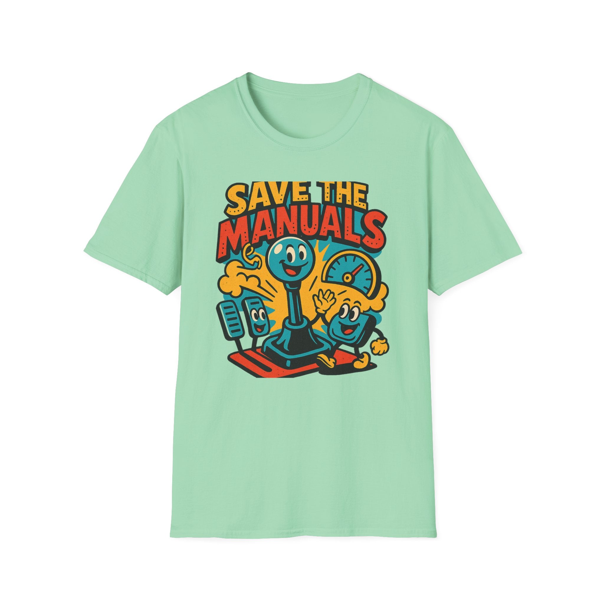 Gift for Car Guy Save the Manuals Shirt Car Enthusiast Tee