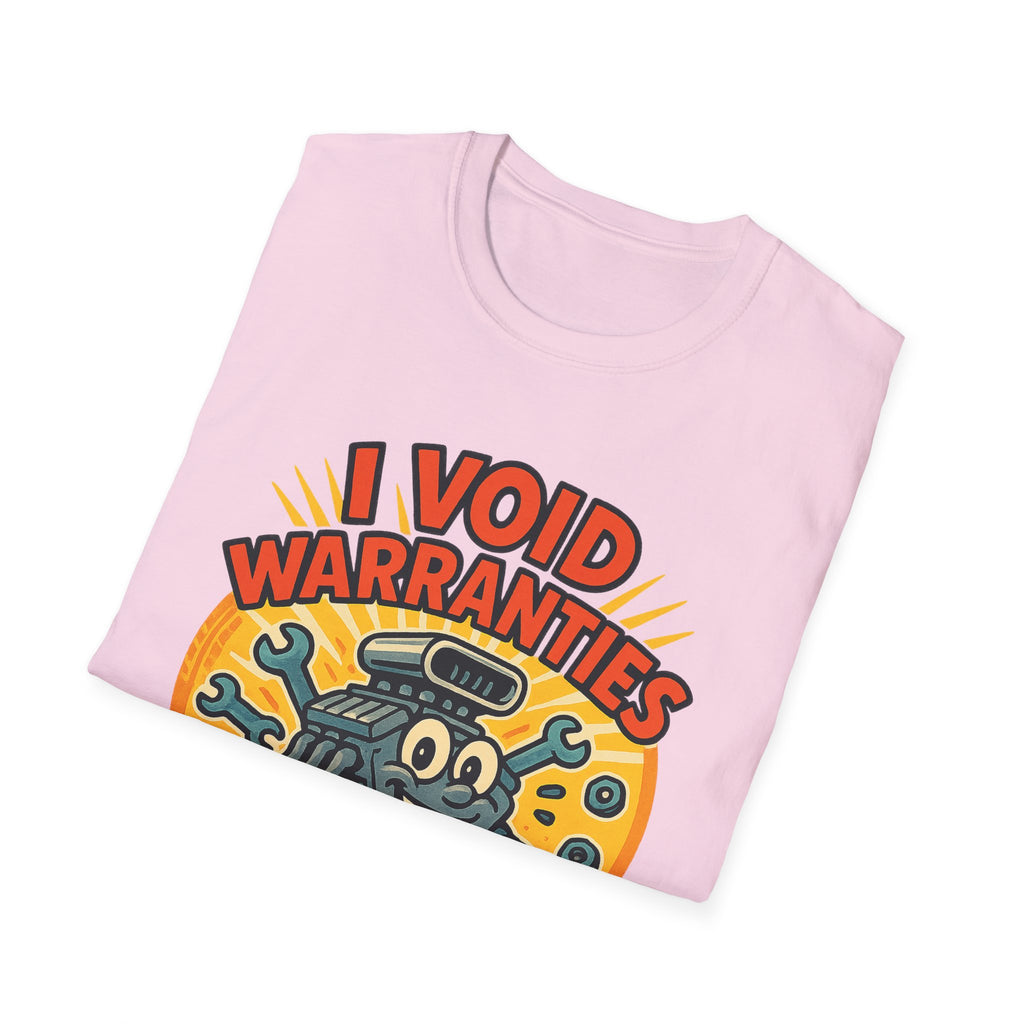 Gift for Car Guy Shirt I Void Warranties Funny Auto Mechanic Tee