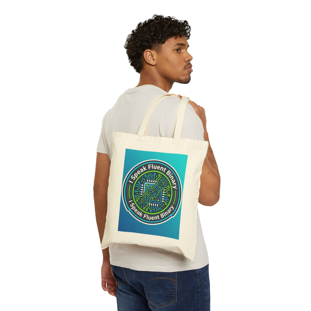 Tech Guy I Speak Fluent Binary Tote Bag for Programmers