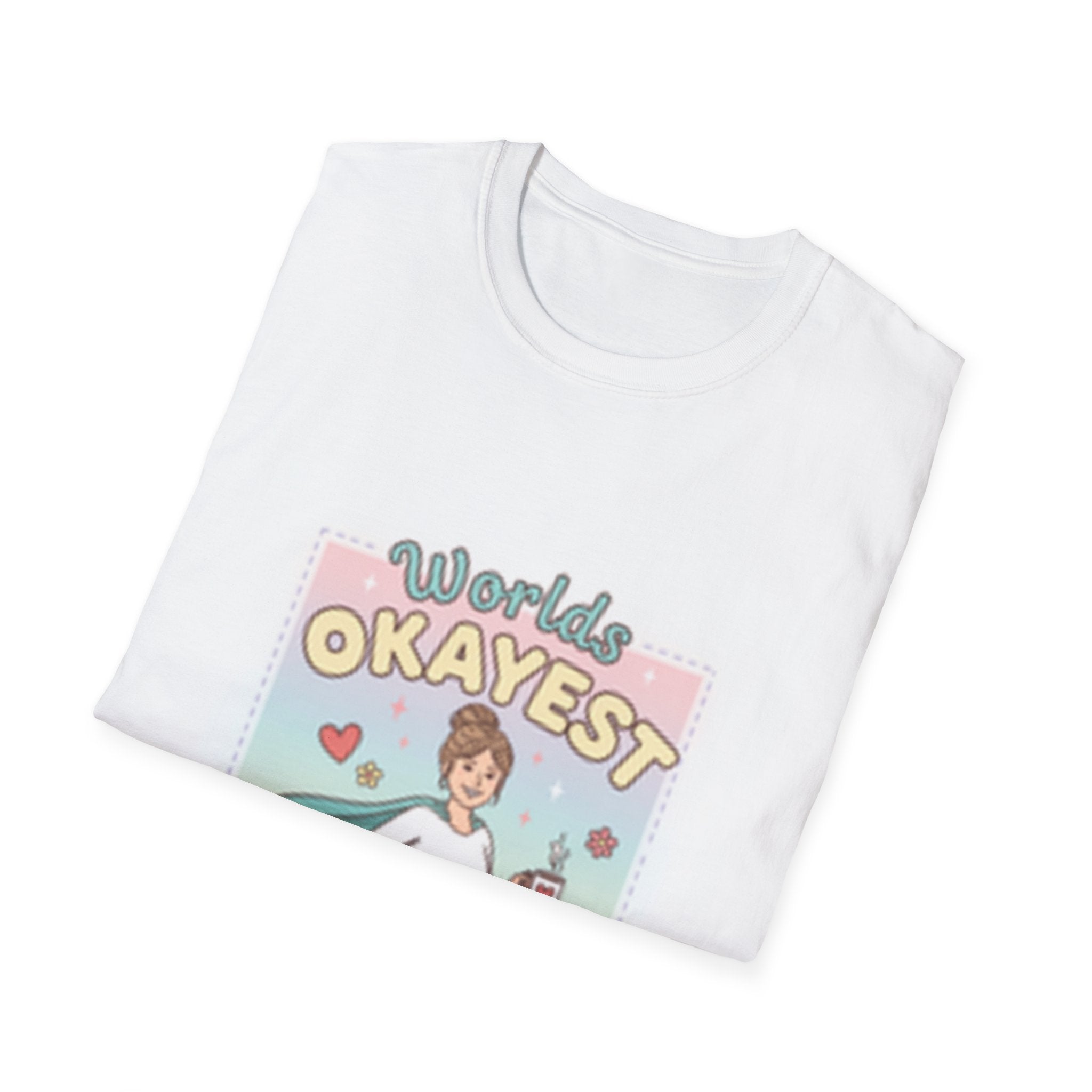 Mother day gift: Worlds Okayest Mom Shirt Fun Mother's Day Tee