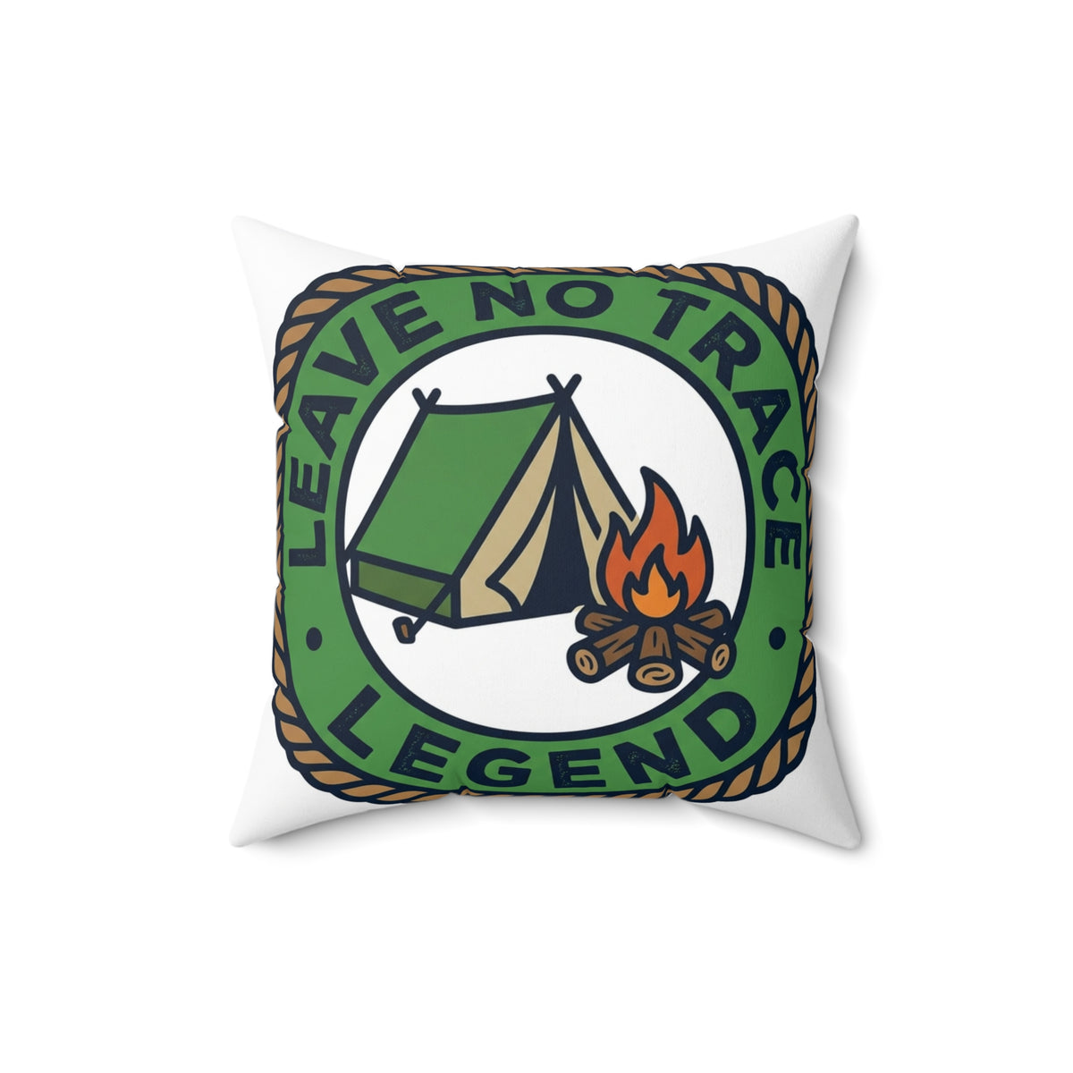 Camping for men Leave No Trace Legend Pillow Outdoor Decor