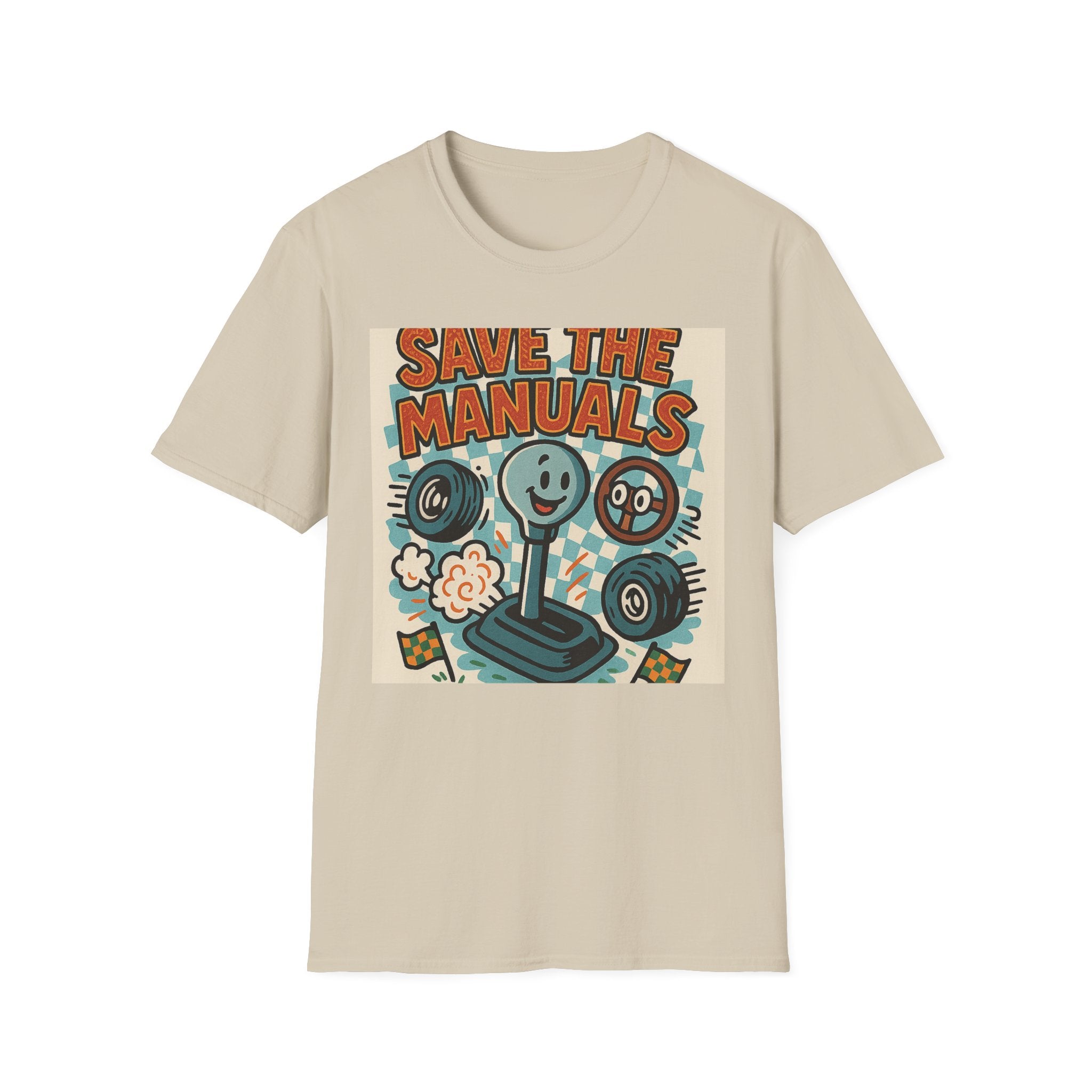 Gift for Car Guy Save the Manuals Shirt Fun Automotive T-Shirt
