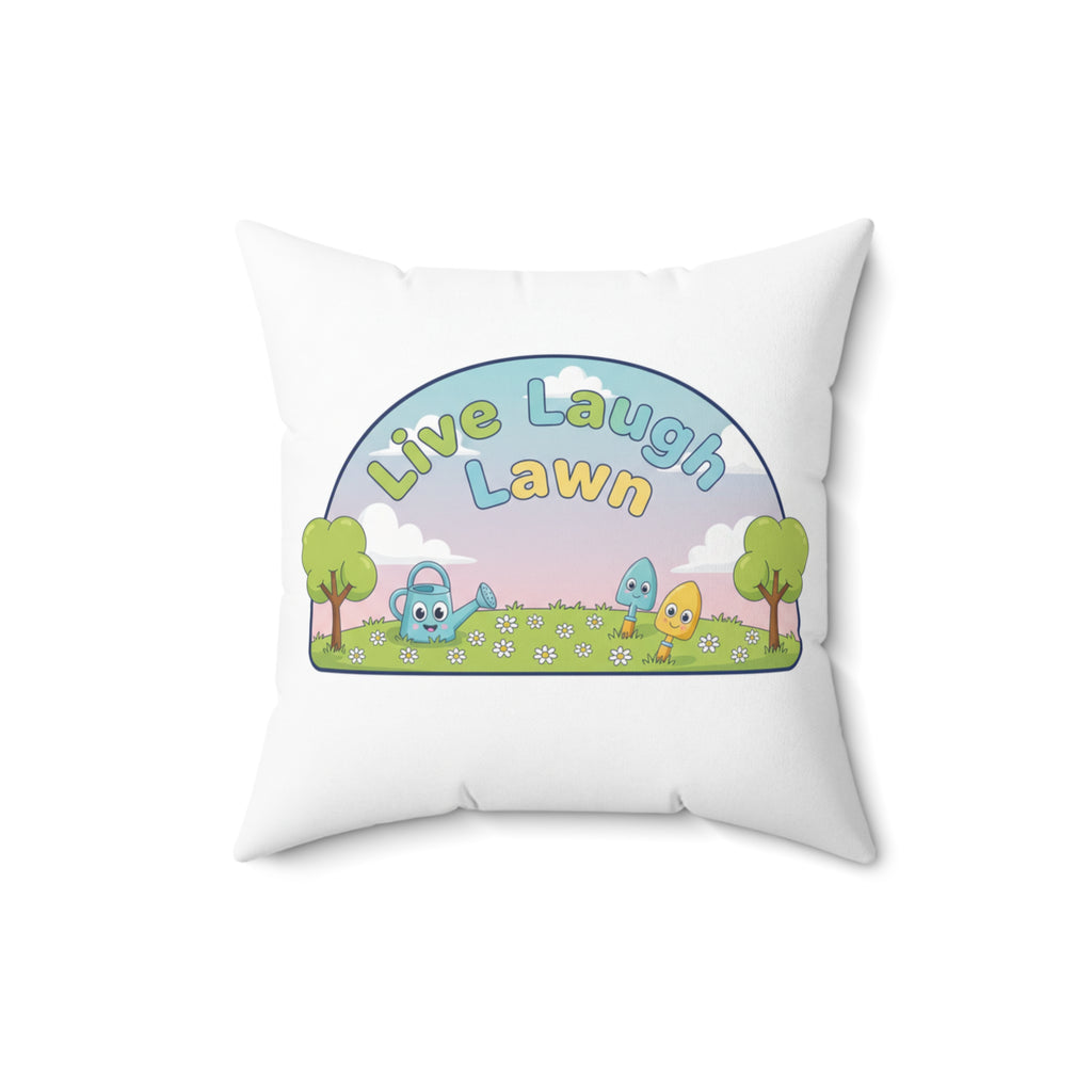 Gifts for new homeowners Live Laugh Lawn Pillow - Cozy Home Decor Throw Cushion