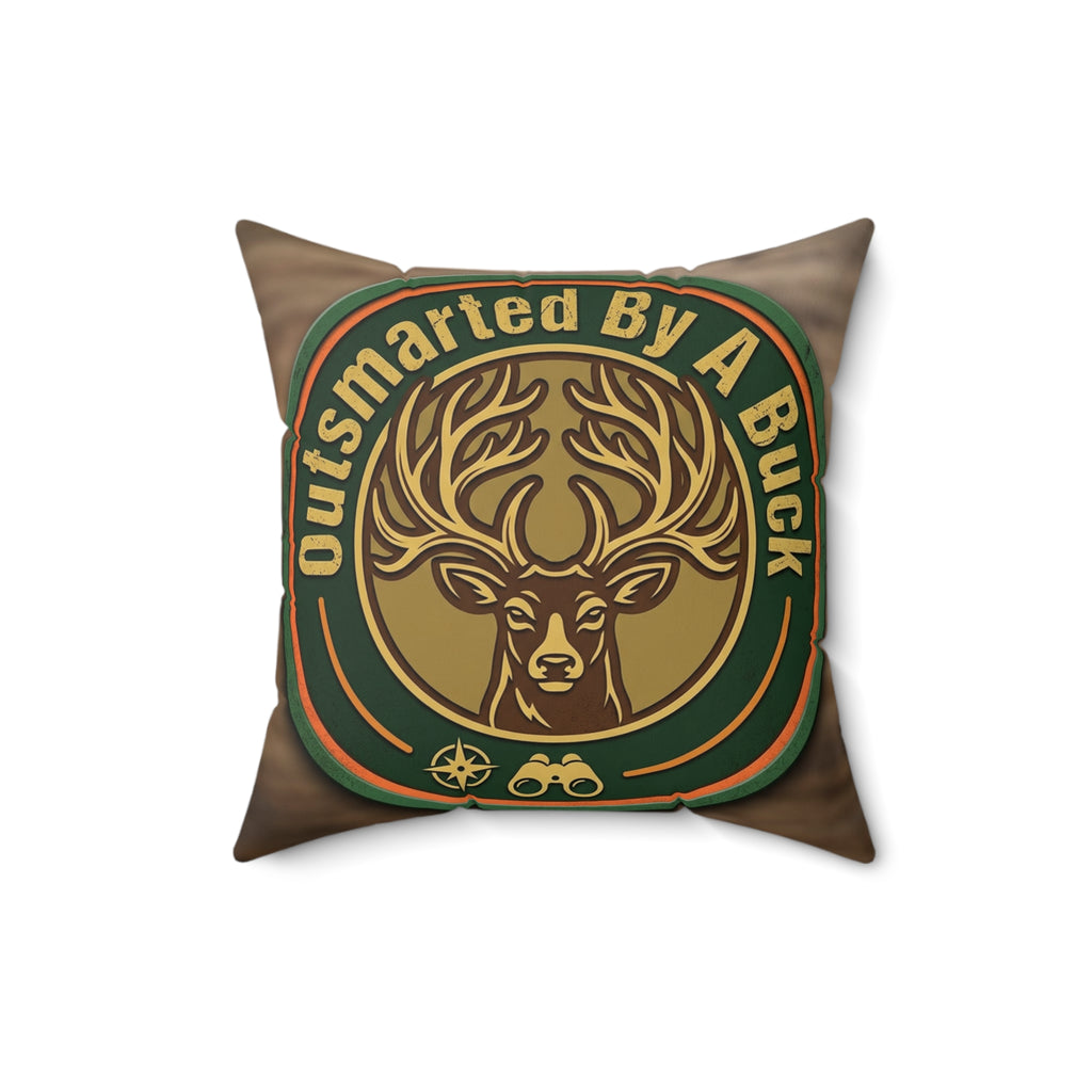 Hunters Outsmarted By A Buck Decorative Pillow