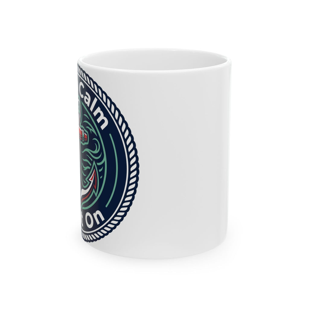 Boating for Men Keep Calm and Boat On Mug