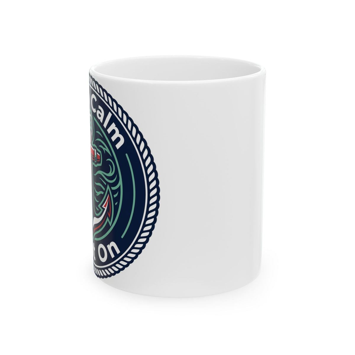 Boating for Men Keep Calm and Boat On Mug