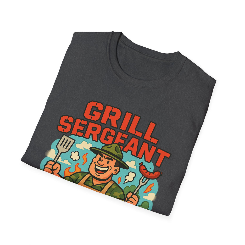 Fathers Day Gift Grill Sergeant T-Shirt BBQ Dad Humor Tee