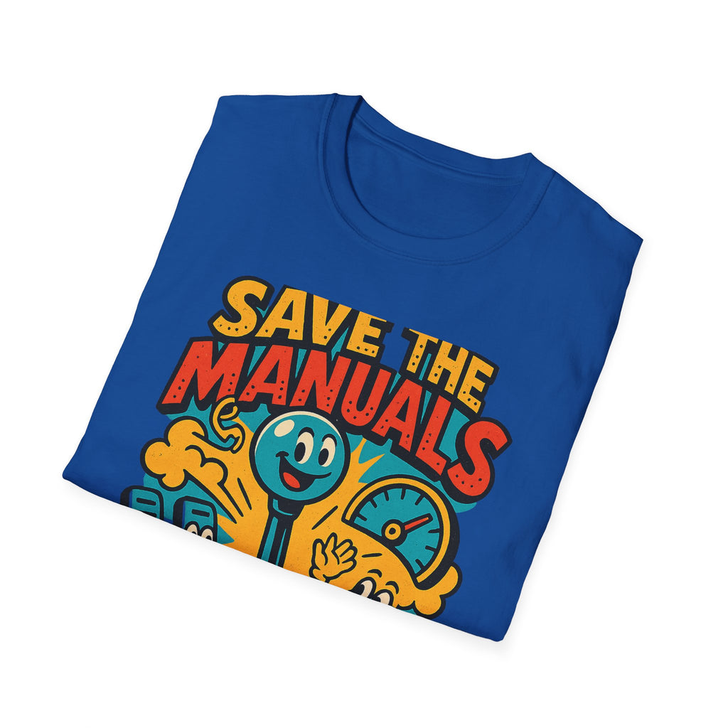 Gift for Car Guy Save the Manuals Shirt Car Enthusiast Tee