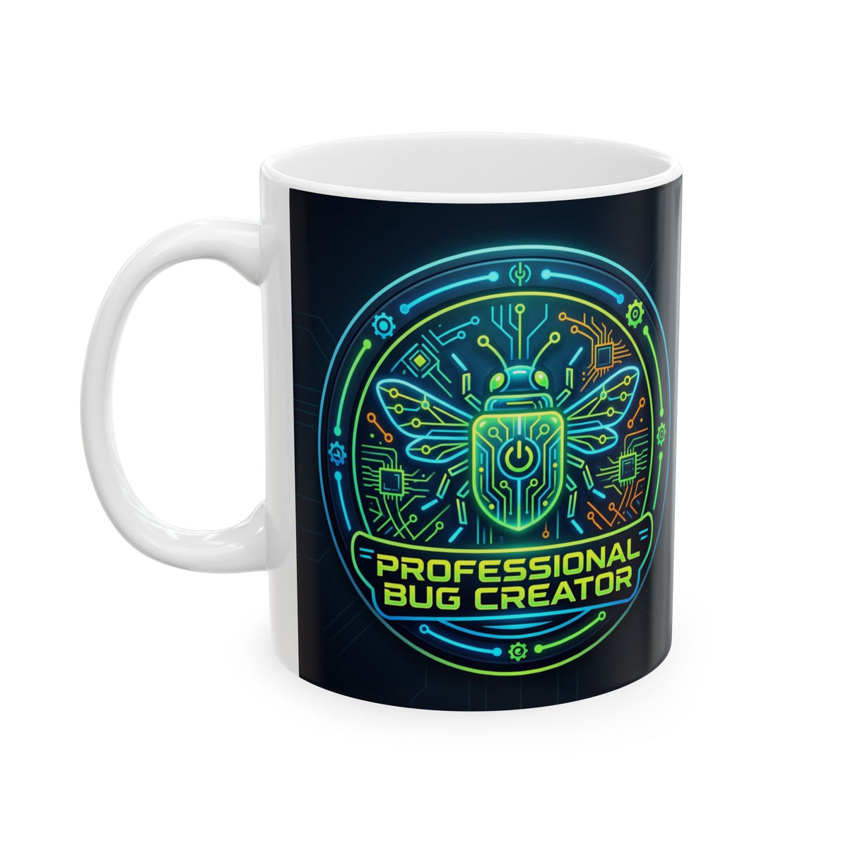 Tech Guy Professional Bug Creator Mug for Developers and Programmers