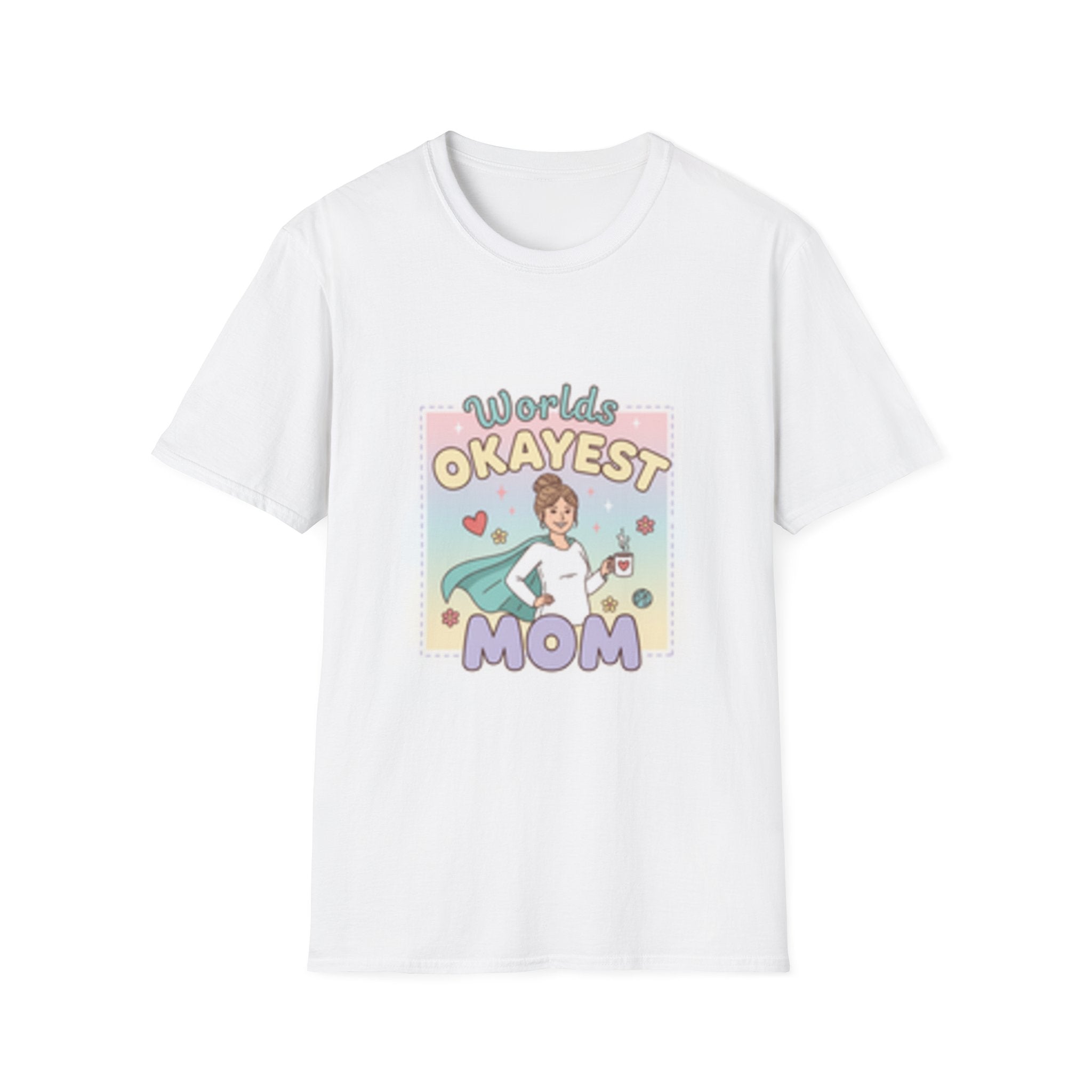 Mother day gift: Worlds Okayest Mom Shirt Fun Mother's Day Tee