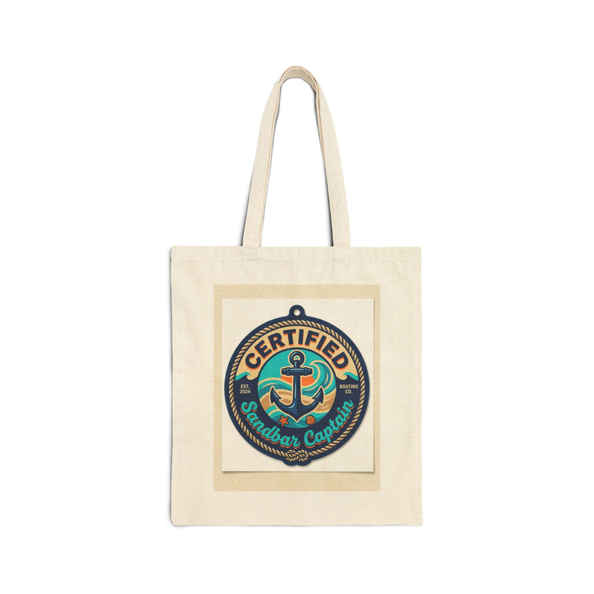 Boating for men Certified Sandbar Captain Tote Bag
