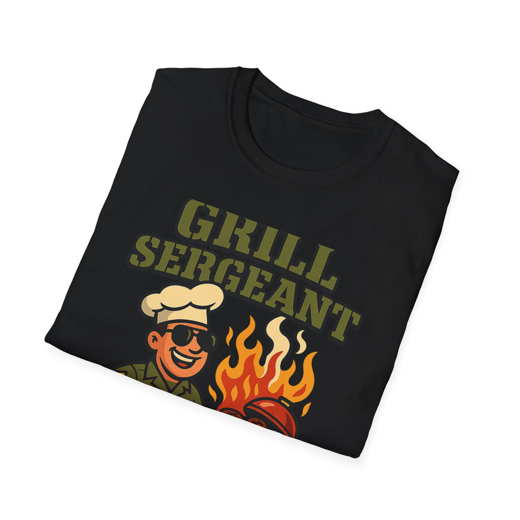 Fathers Day Gift Grill Sergeant Shirt BBQ Dad Tee