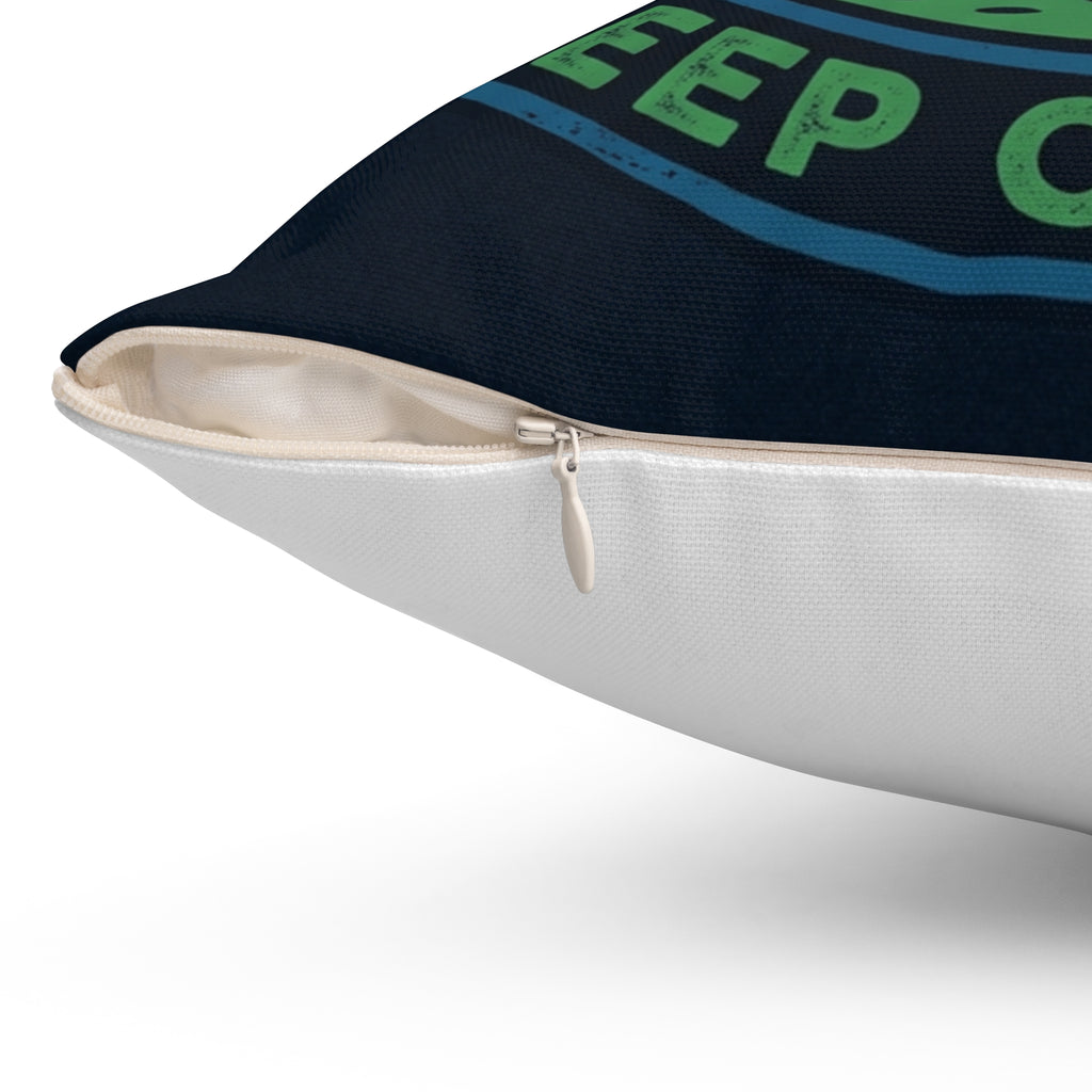 Camping for men Touch Grass Sleep Outside Pillow 18x18