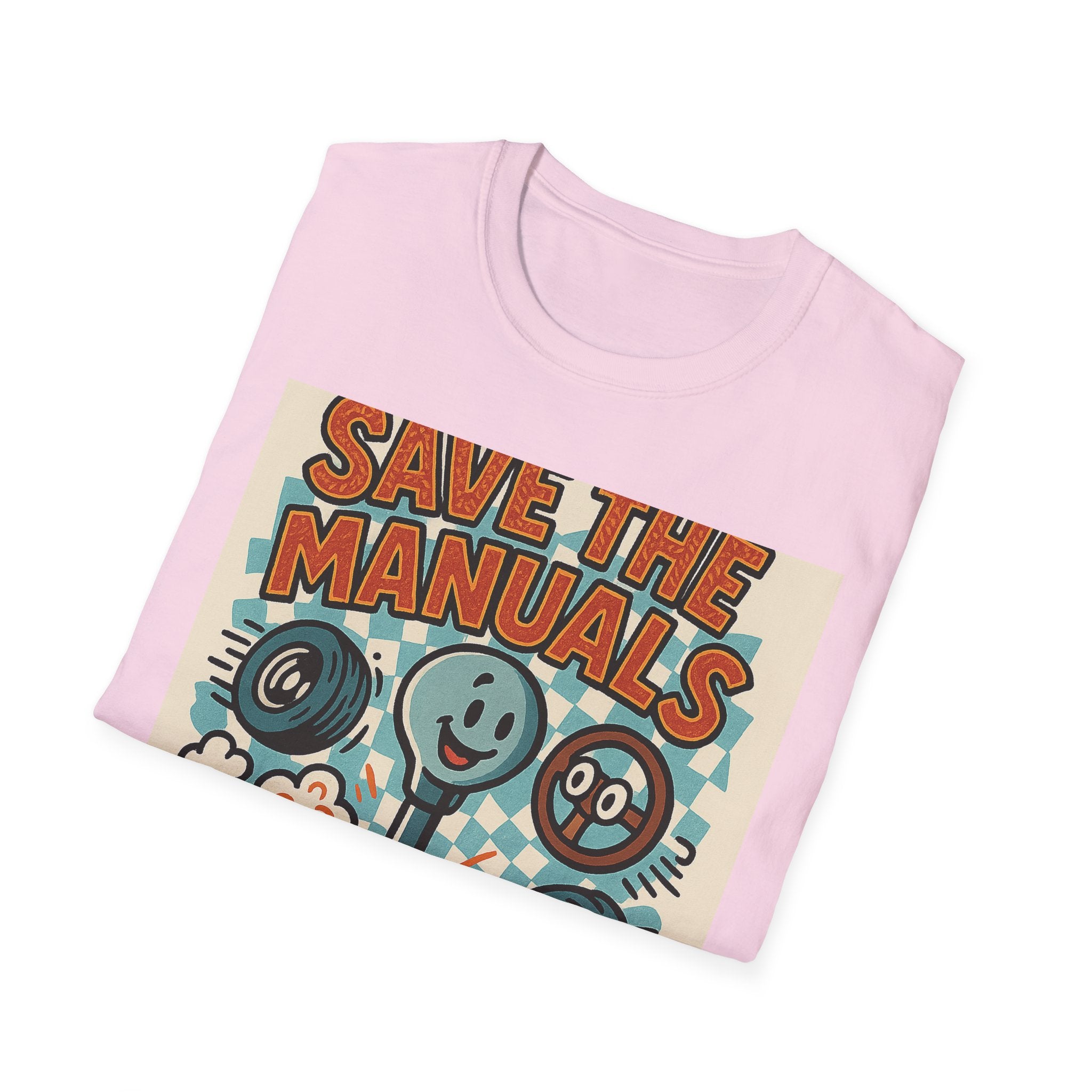 Gift for Car Guy Save the Manuals Shirt Fun Automotive T-Shirt