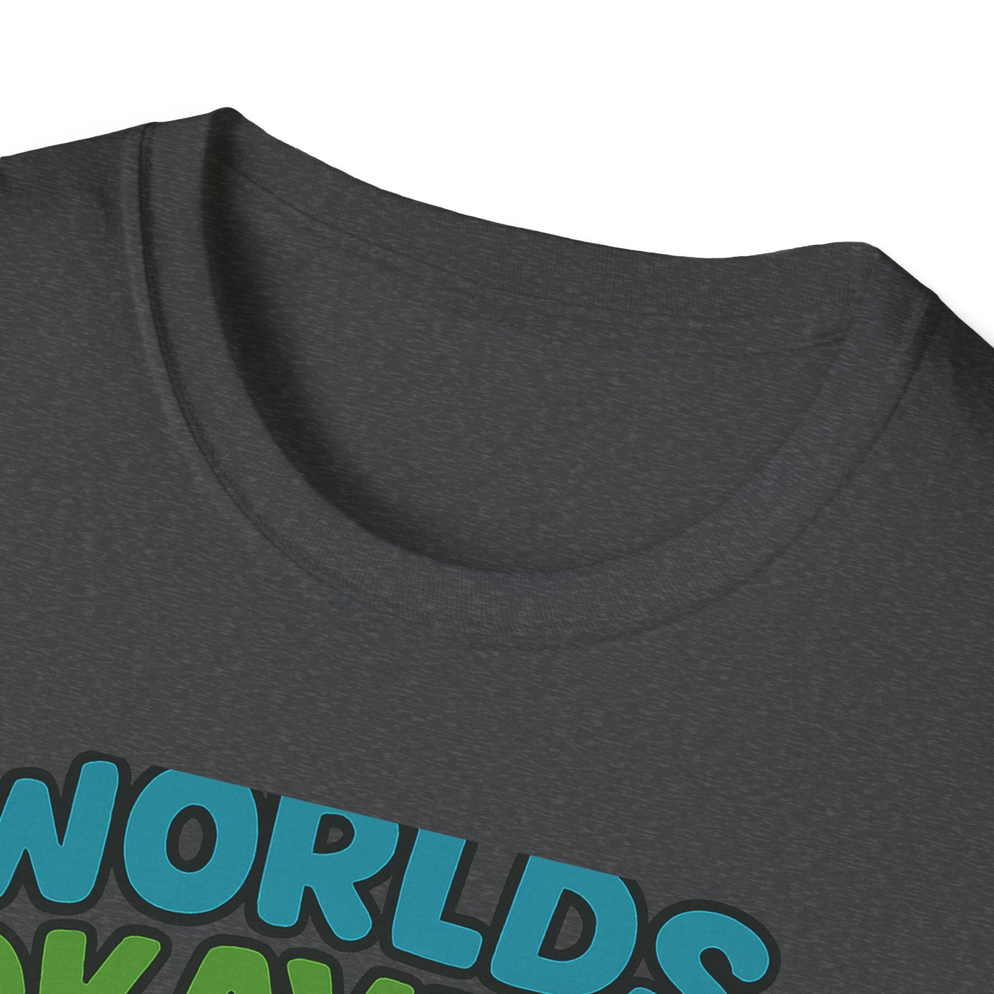 Fathers Day Gift Worlds Okayest Dad T-Shirt Funny Dad Tee