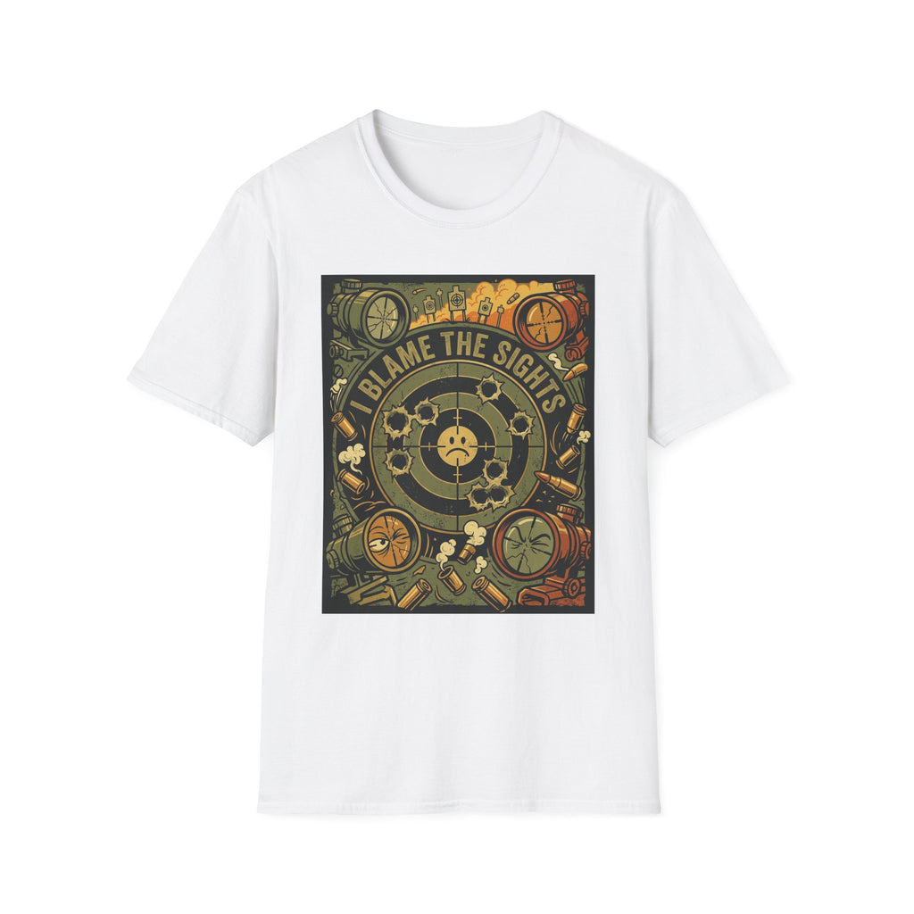 Gun owners I Blame The Sights Mens Funny T-Shirt