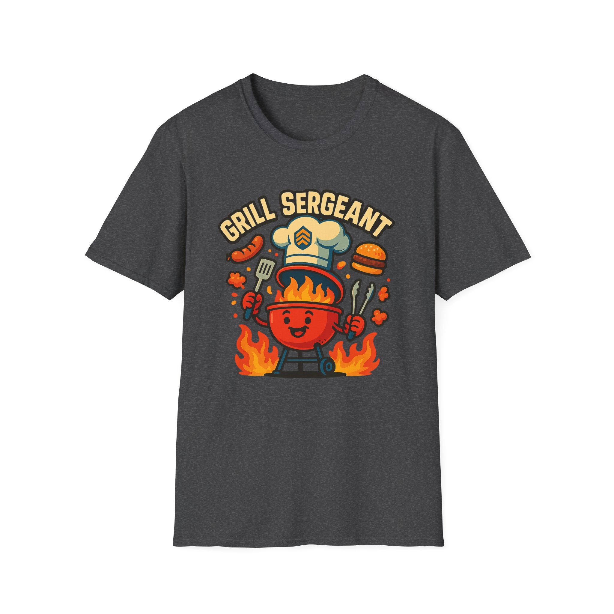 Fathers Day Gift Grill Sergeant T-Shirt Funny BBQ Dad Tee