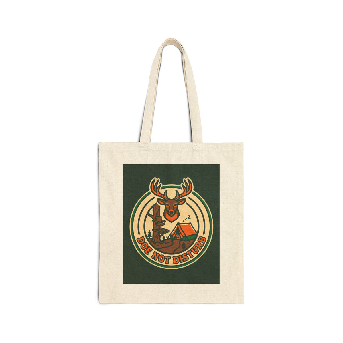 Hunters Doe Not Disturb Canvas Tote Bag For Nature Enthusiasts