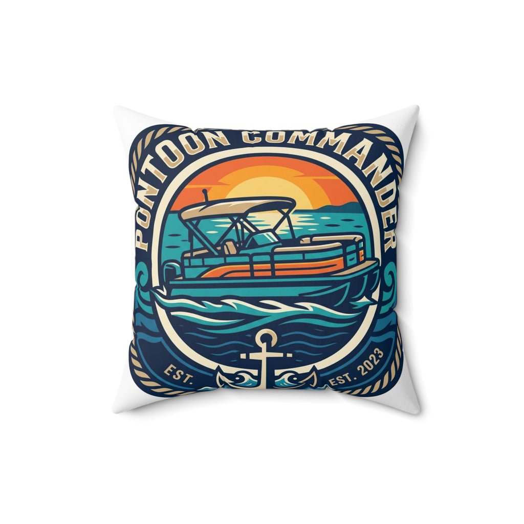 Boating for men Pontoon Commander Pillow Nautical Decor