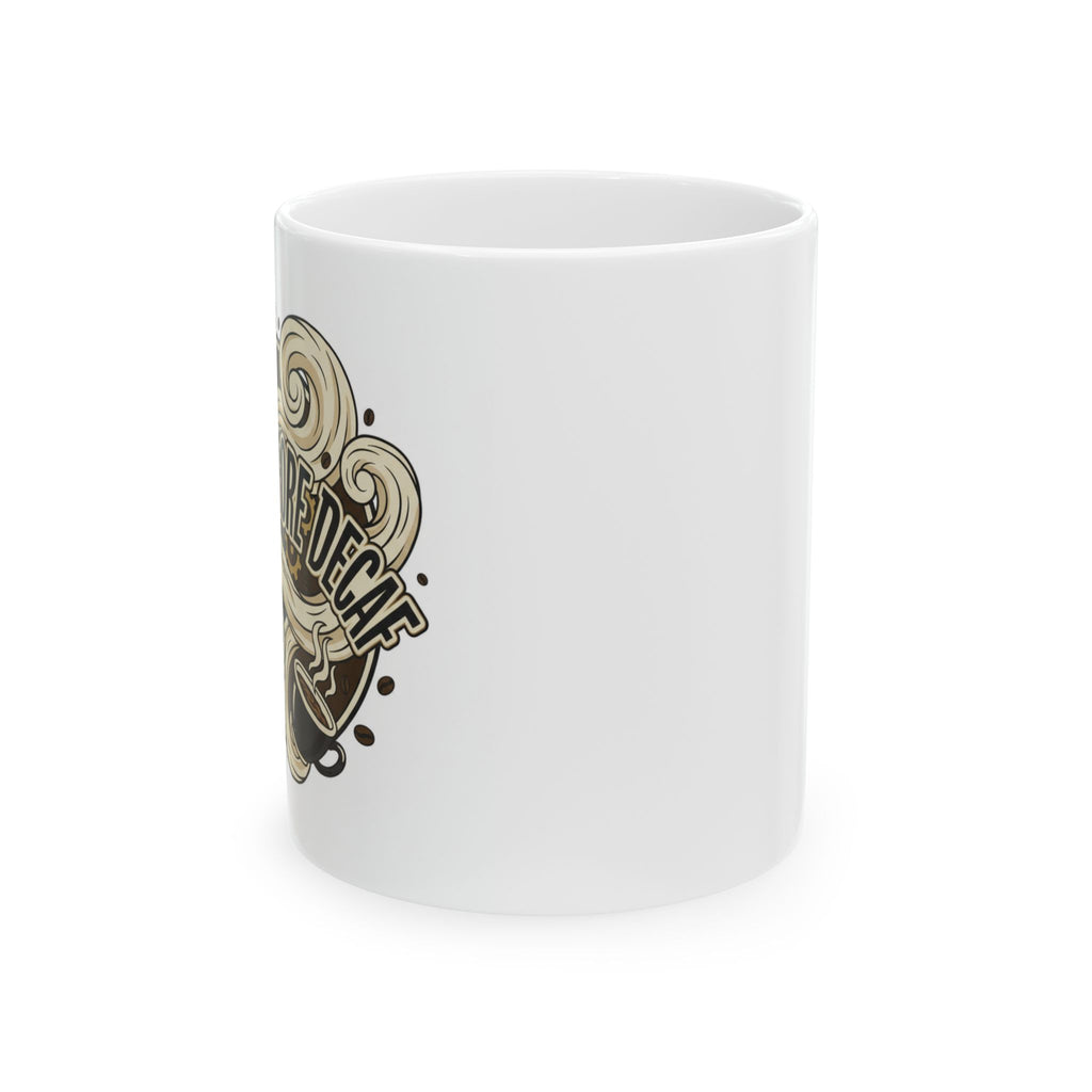 Gifts for coffee lovers: Death Before Decaf Mug for Caffeine Enthusiasts