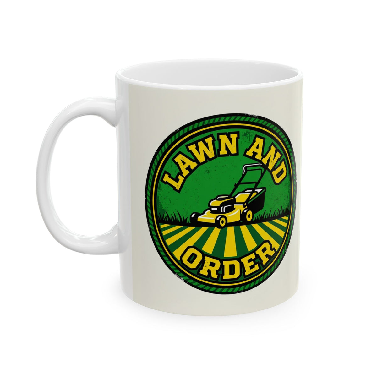 Landscaper for Men Lawn And Order Funny Coffee Mug