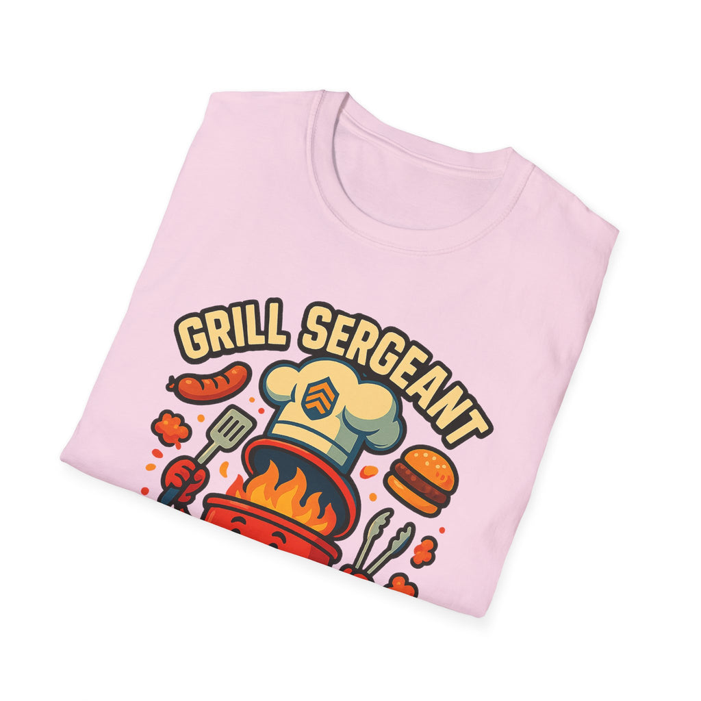 Fathers Day Gift Grill Sergeant T-Shirt Funny BBQ Dad Tee