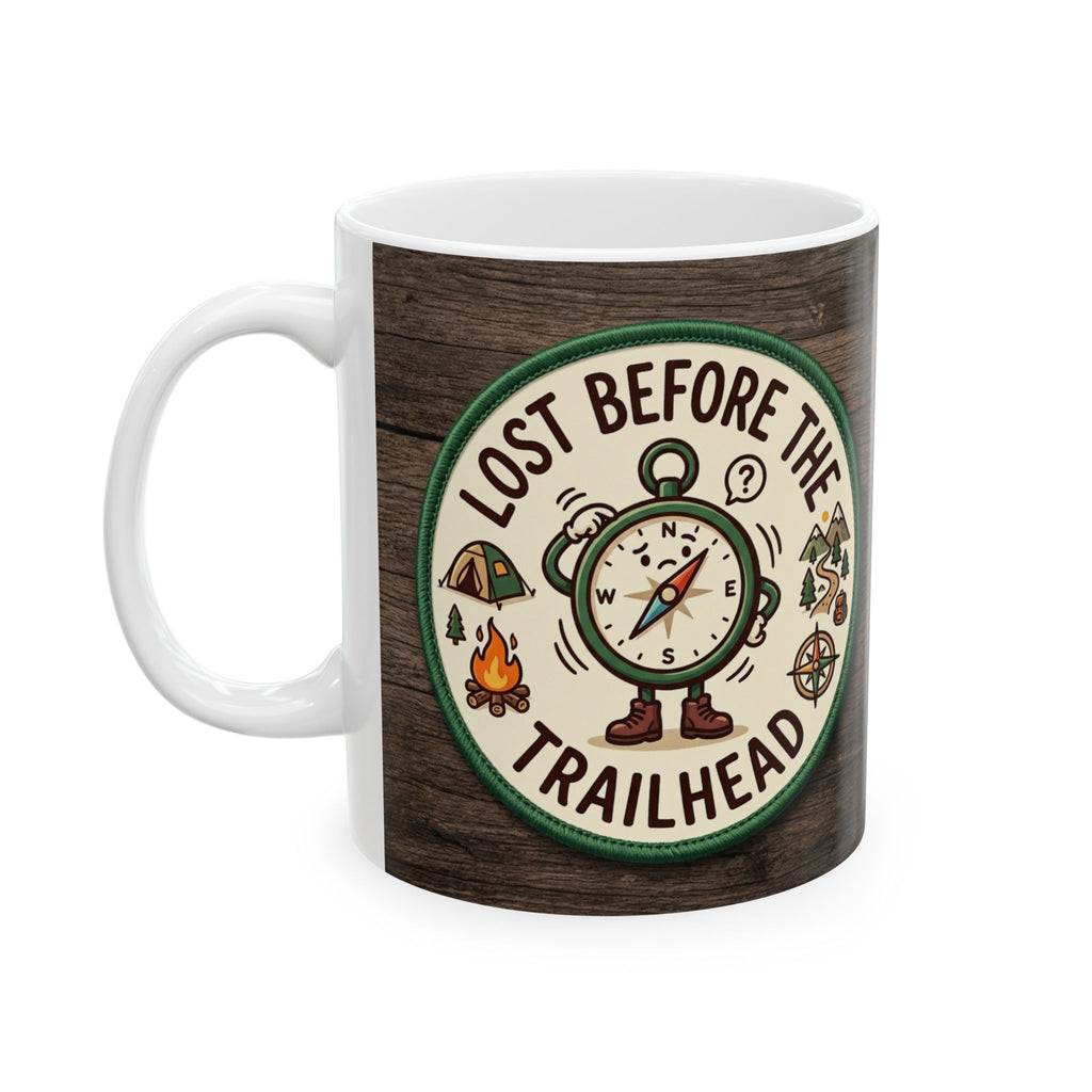 Camping for men Lost Before The Trailhead Mug Outdoors Fun