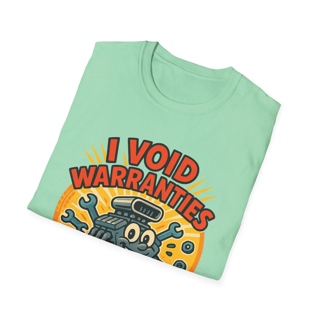 Gift for Car Guy Shirt I Void Warranties Funny Auto Mechanic Tee