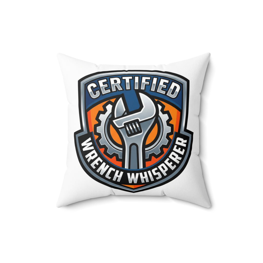 Mechanic for Men Pillow Certified Wrench Whisperer