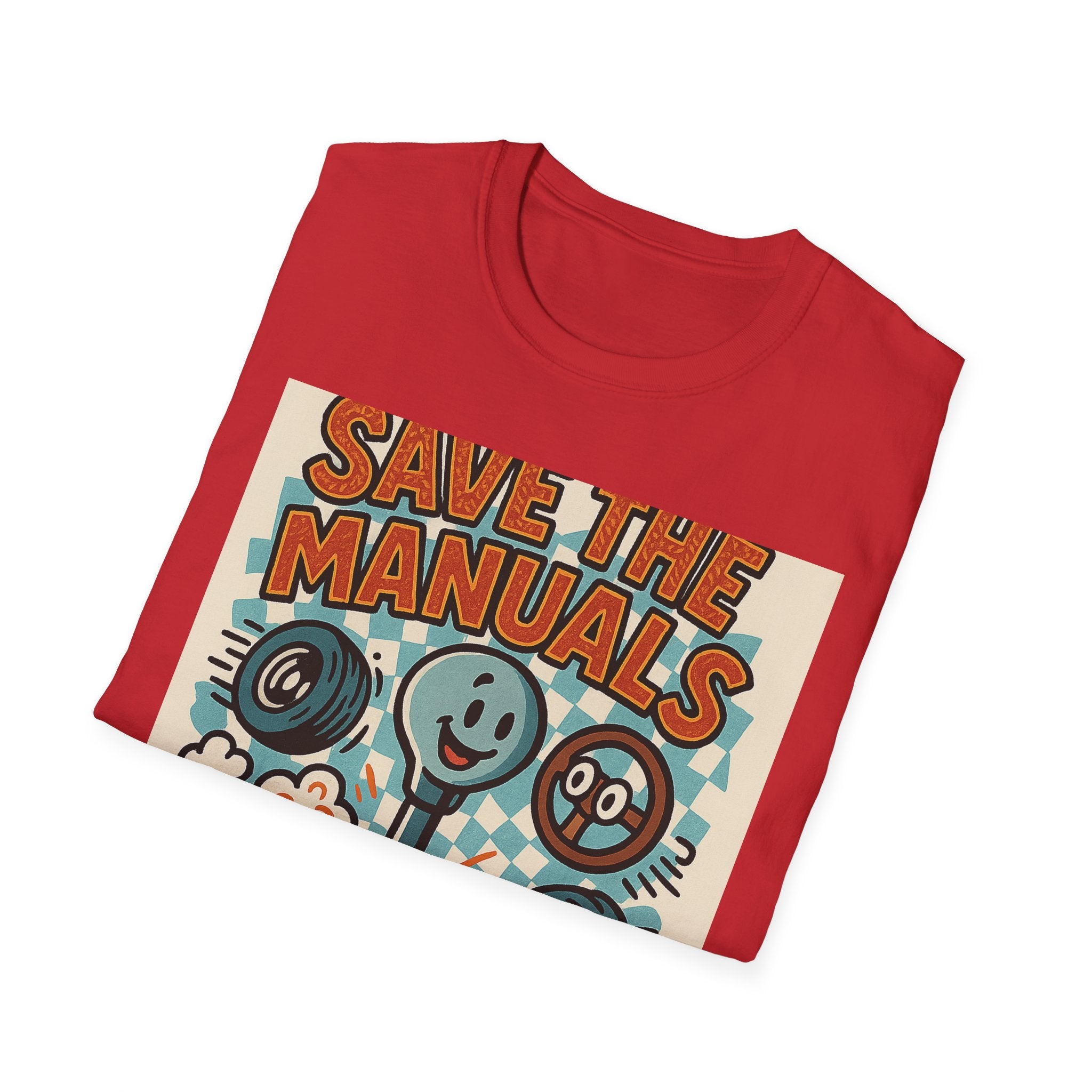 Gift for Car Guy Save the Manuals Shirt Fun Automotive T-Shirt