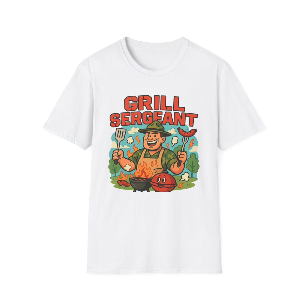 Fathers Day Gift Grill Sergeant T-Shirt BBQ Dad Humor Tee