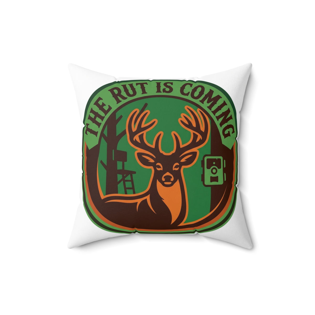 Hunters The Rut Is Coming Pillow for Rustic Home Decor