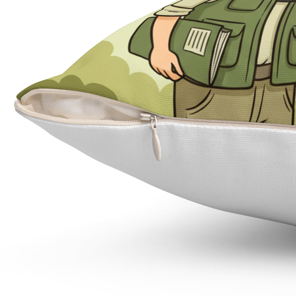 Gift for Bird Watcher Warbler Neck Survivor Pillow Funny Birding Cushion