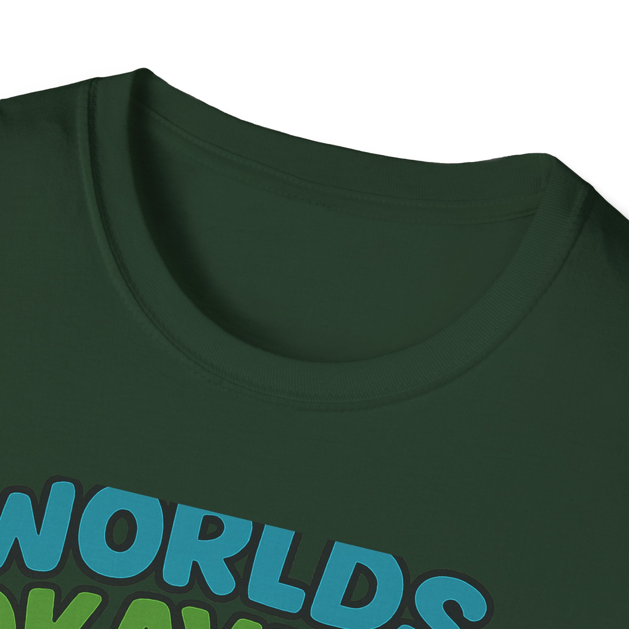 Fathers Day Gift Worlds Okayest Dad T-Shirt Funny Dad Tee