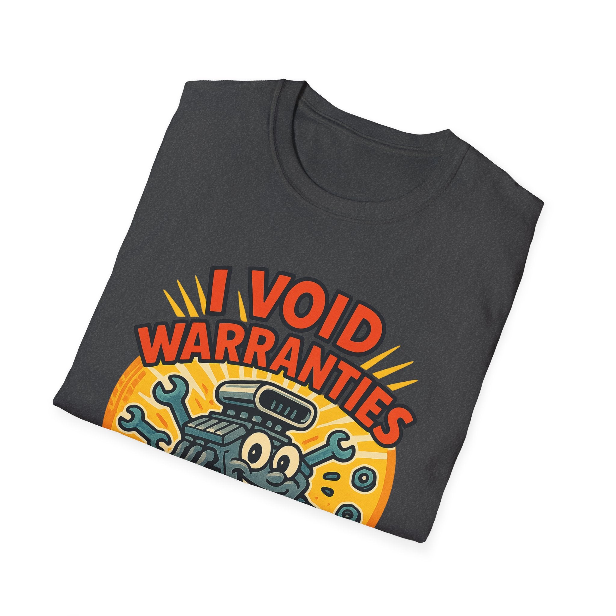 Gift for Car Guy Shirt I Void Warranties Funny Auto Mechanic Tee
