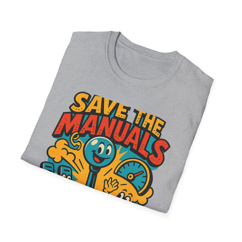 Gift for Car Guy Save the Manuals Shirt Car Enthusiast Tee