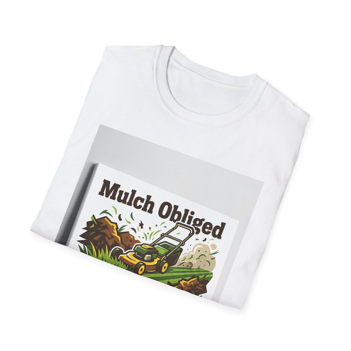 Landscaper for Men Mulch Obliged T-Shirt Gardening Humor