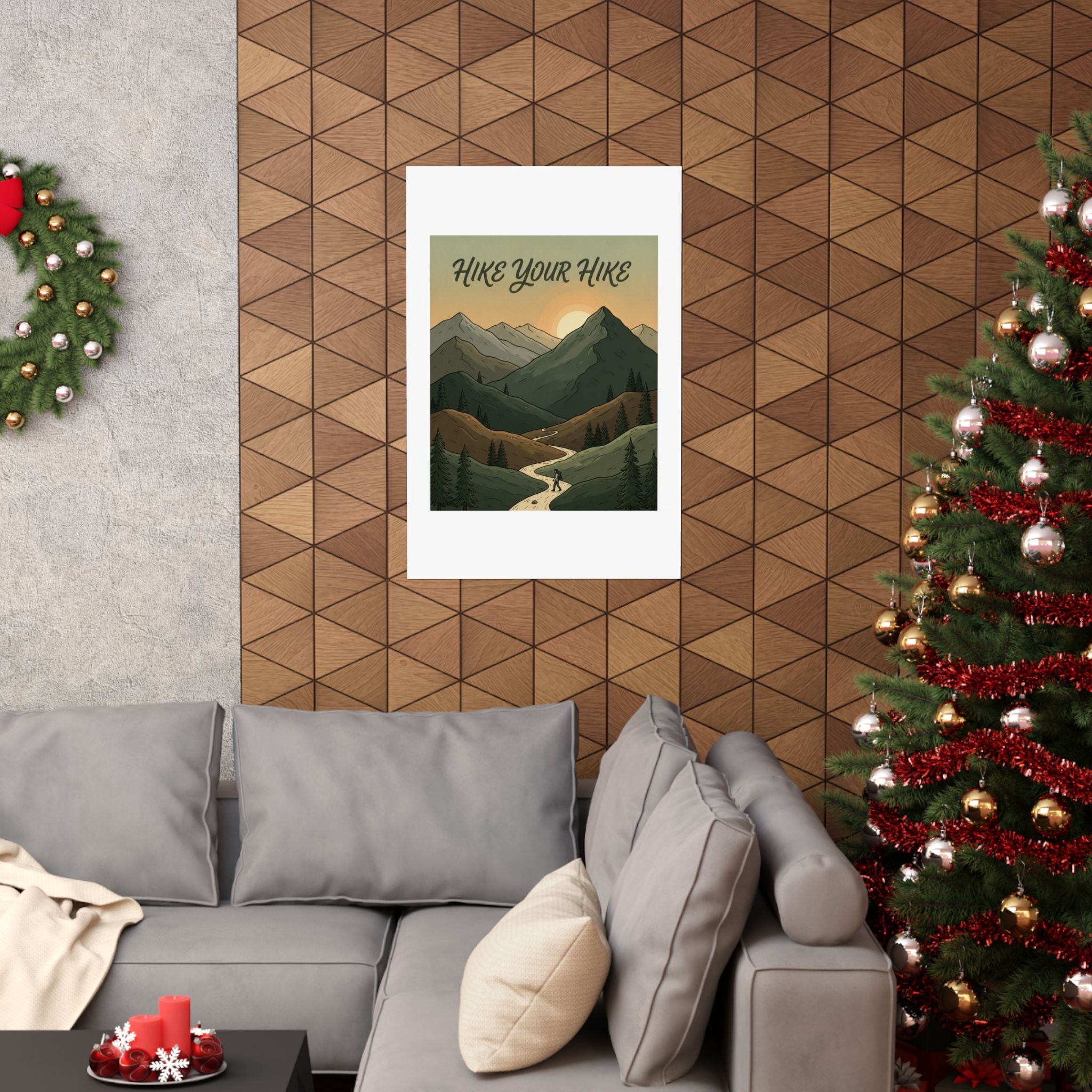 Gifts for hikers: Hike your hike Poster Wall Art Decor