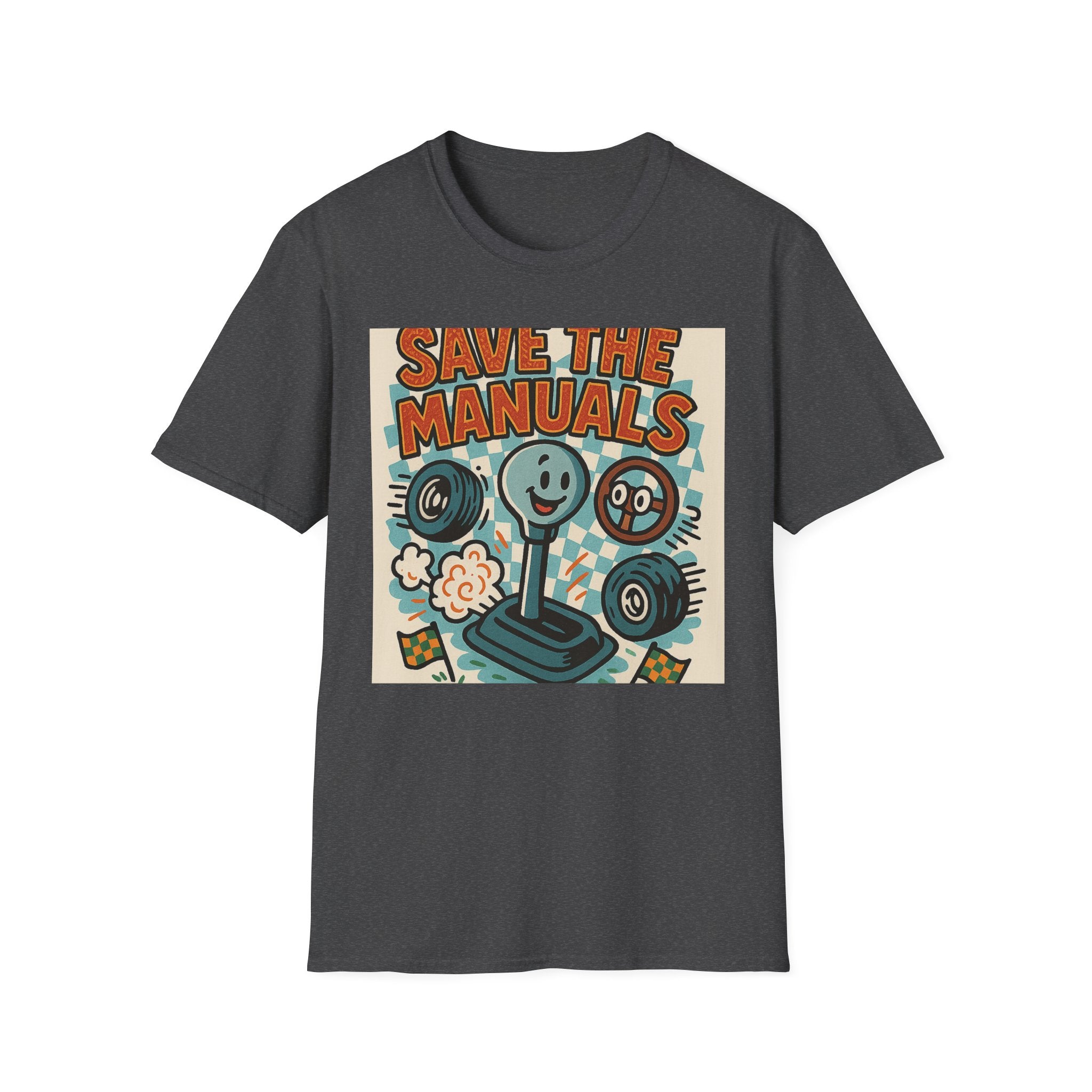 Gift for Car Guy Save the Manuals Shirt Fun Automotive T-Shirt