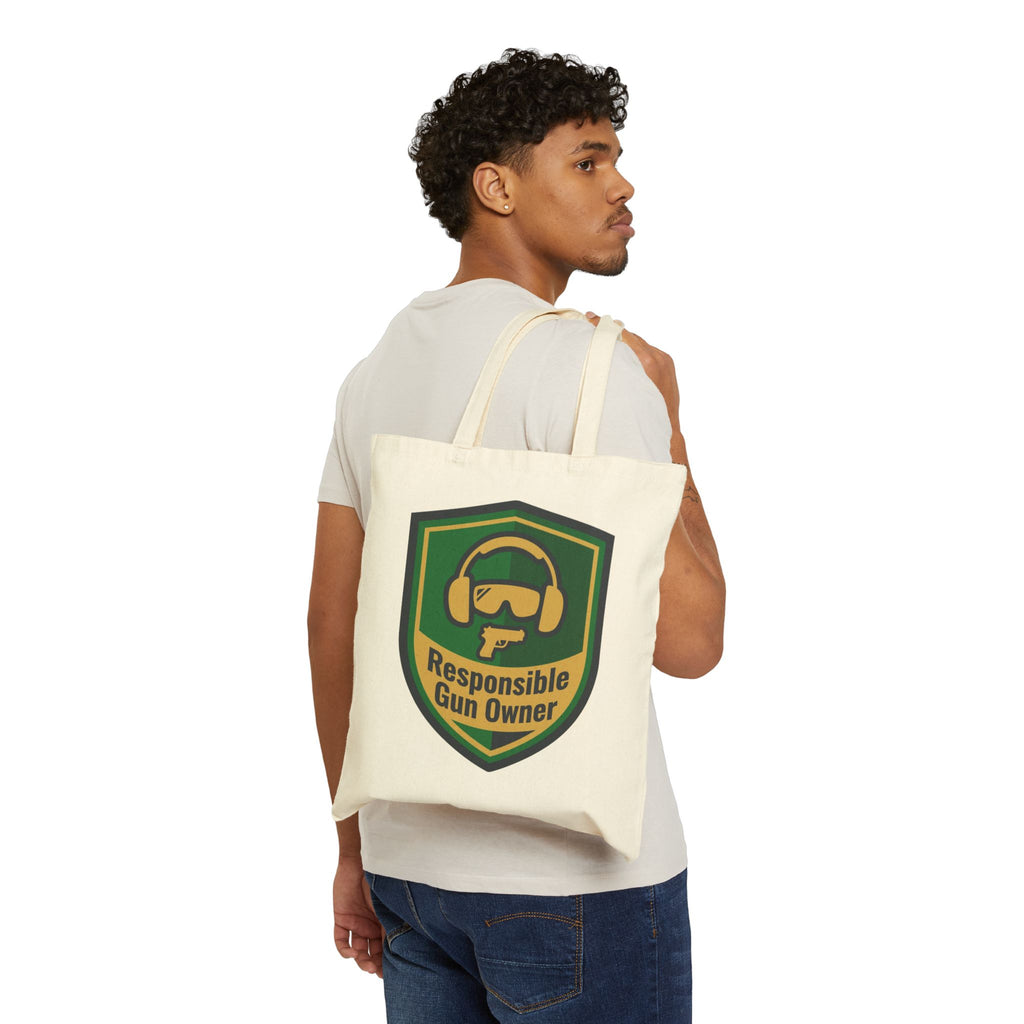 Gun Owners Responsible Tote Bag Durable Cotton Carry-All