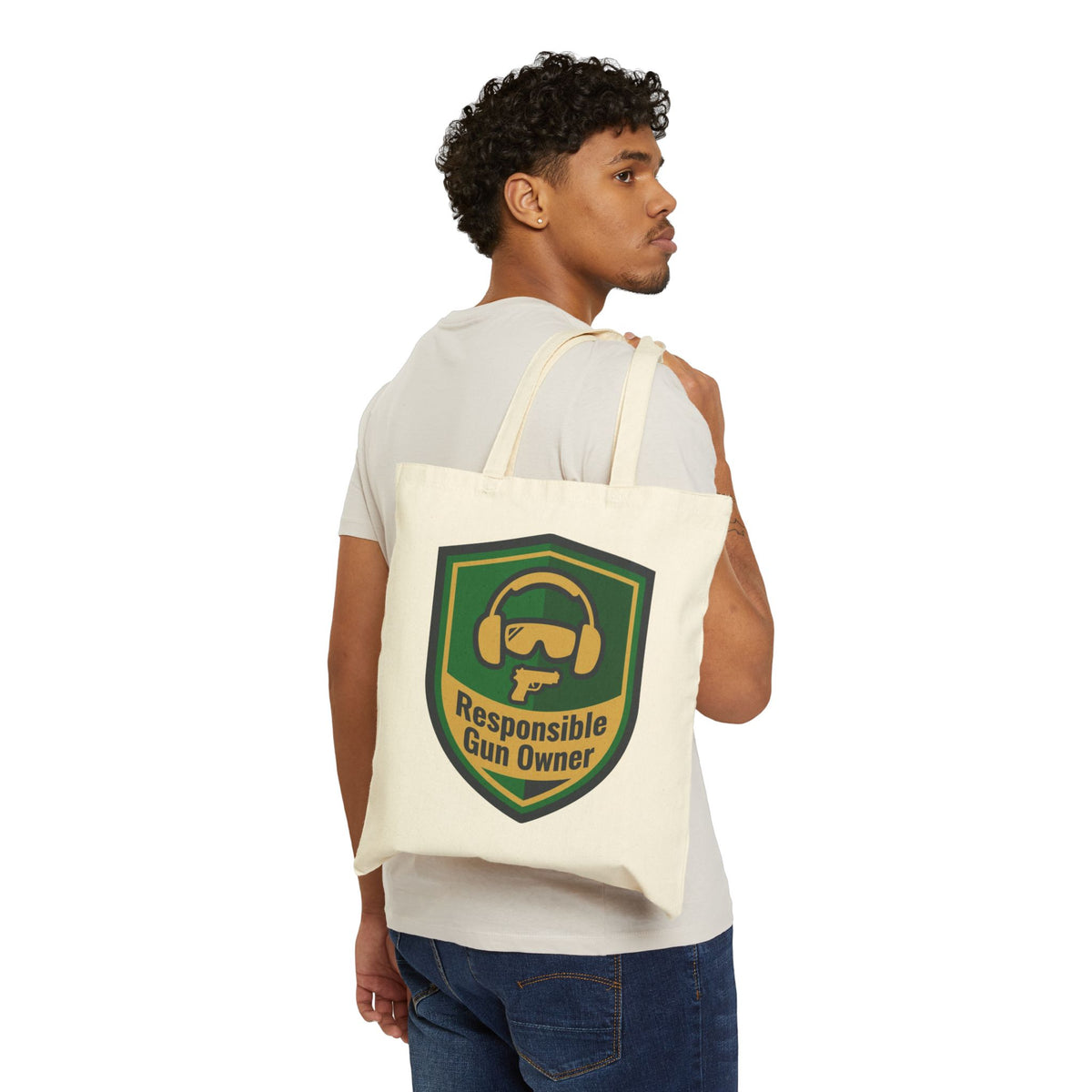 Gun Owners Responsible Tote Bag Durable Cotton Carry-All