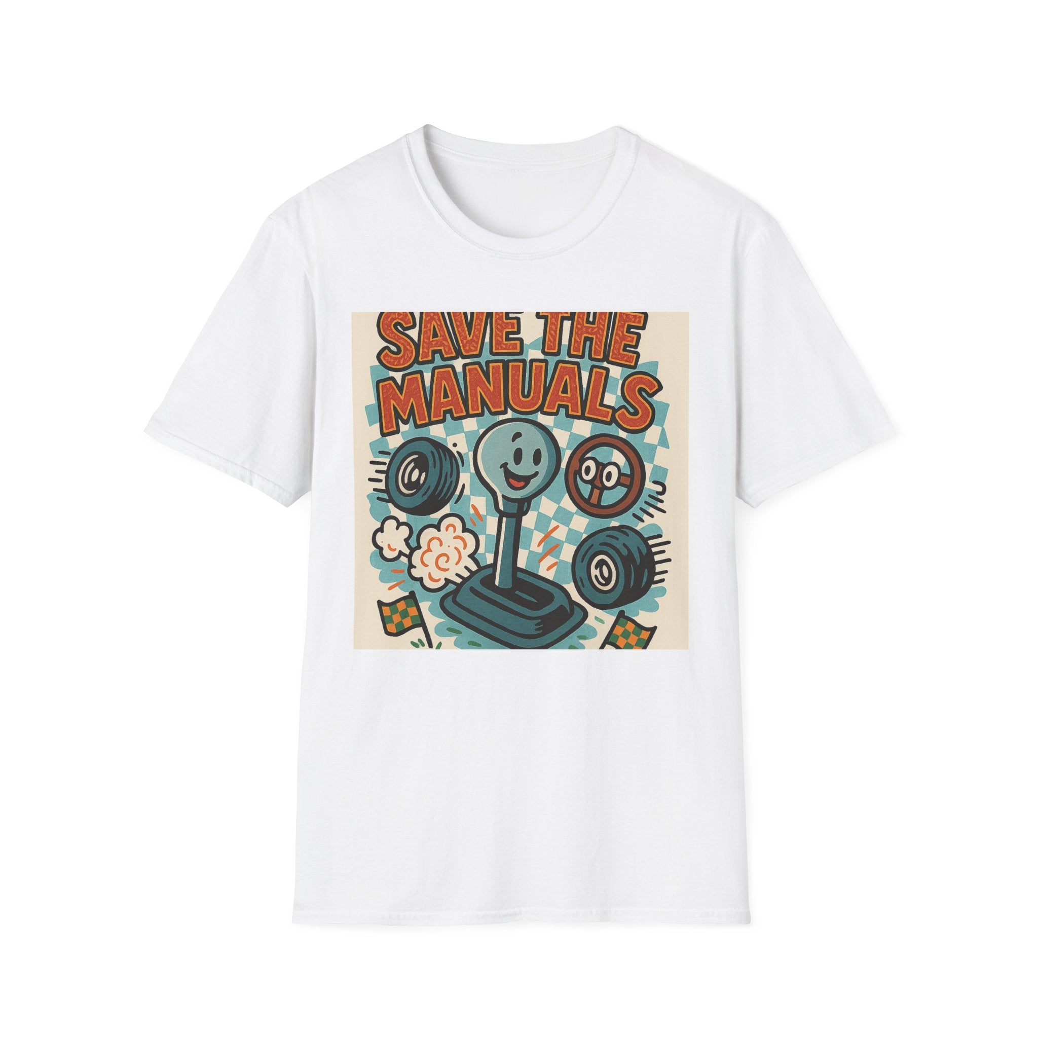 Gift for Car Guy Save the Manuals Shirt Fun Automotive T-Shirt