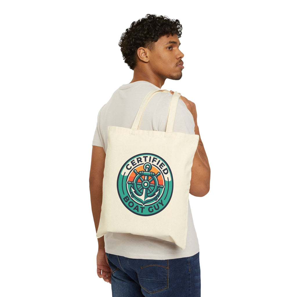 Boating for men Certified Boat Guy Tote Bag Nautical Lover