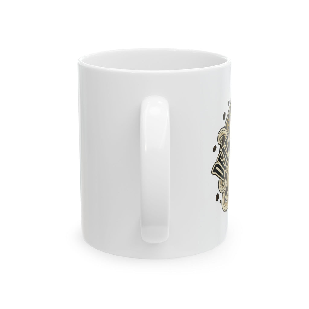 Gifts for coffee lovers: Death Before Decaf Mug for Caffeine Enthusiasts