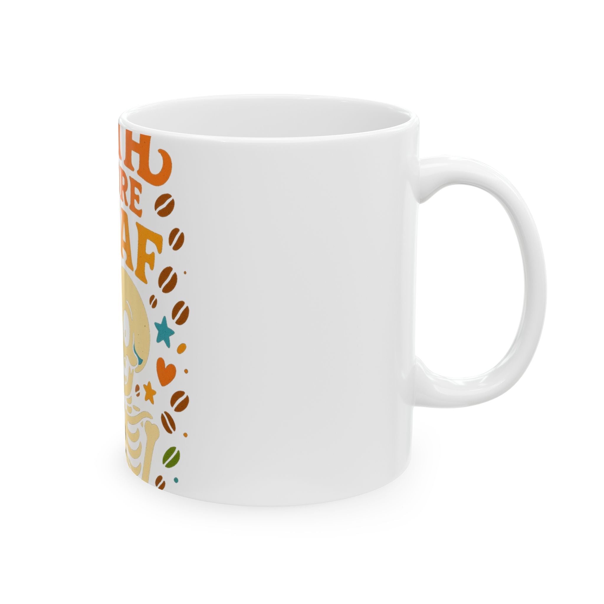 Gift for Coffee Lover Death Before Decaf Mug Unique Funny Coffee Mug