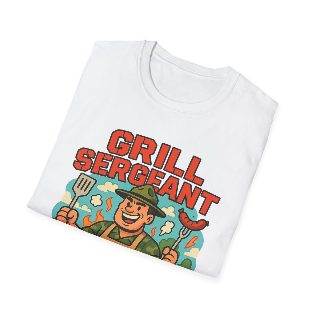 Fathers Day Gift Grill Sergeant T-Shirt BBQ Dad Humor Tee