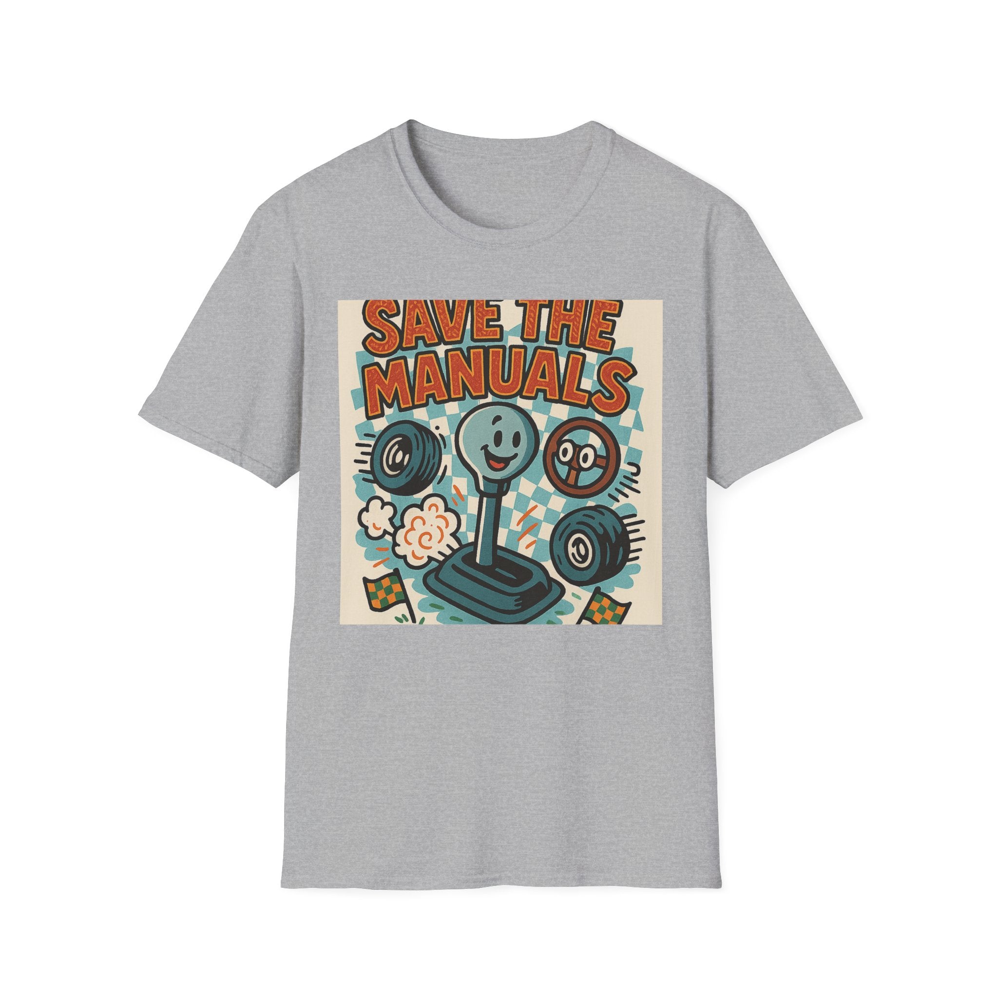 Gift for Car Guy Save the Manuals Shirt Fun Automotive T-Shirt