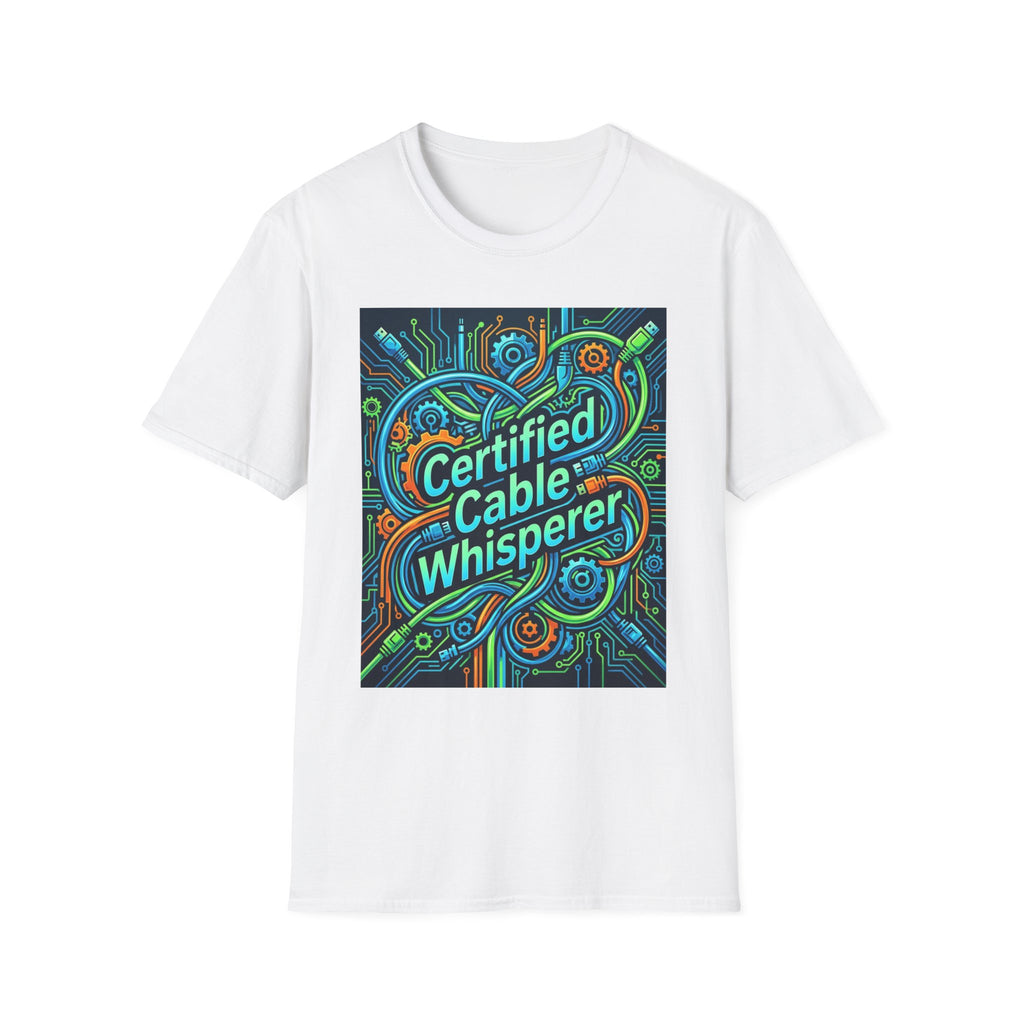 Tech Guy Cable Whisperer T Shirt Funny Tech Gifts for Men